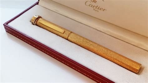 cartier gold pen vintage|cartier gold mechanical pencil.